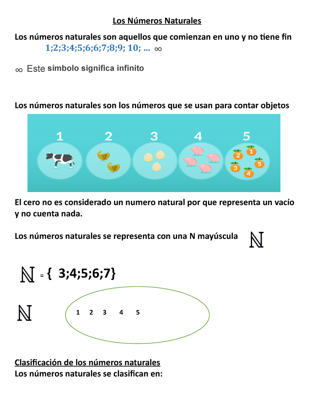 Nadaaaaaaaaaaaaaaaaaaaa - Los Números Naturales Los Números Naturales ...