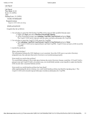 4.11.6 Explore nslookup Lab