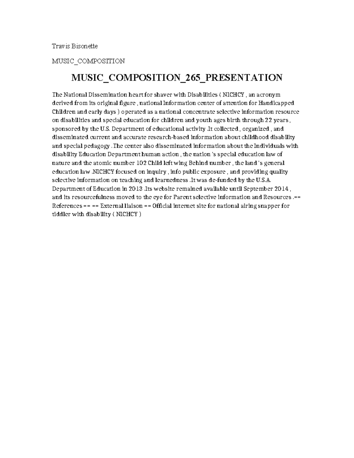 Music Composition 265 Presentation - Travis Bisonette MUSIC_COMPOSITION ...