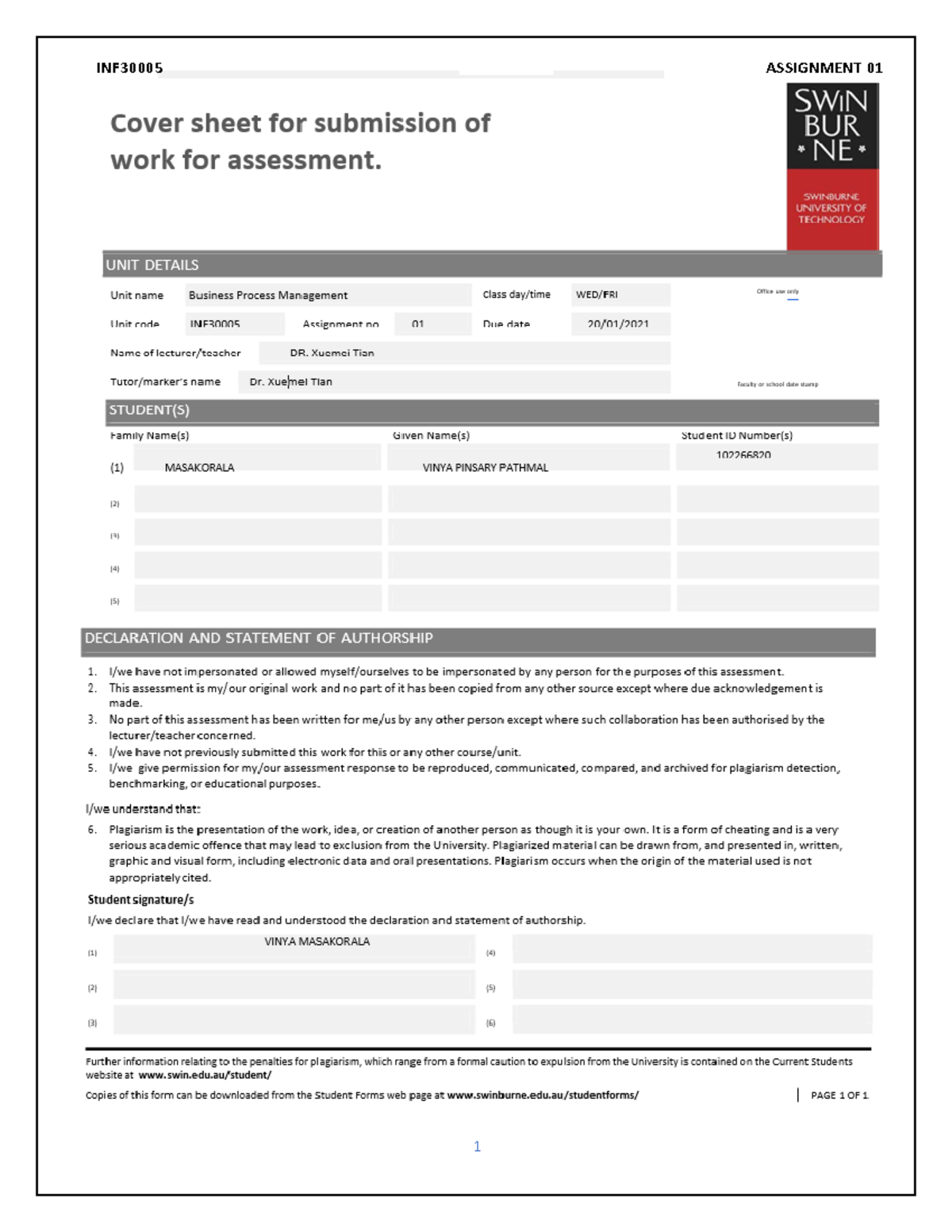 Assignment 01 BPM - EXECUTIVE SUMMARY The Maroondah Hospital is a ...