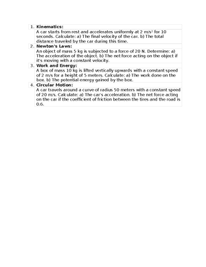 Discussion 7 - Notes - Module 2: Week 7 Work and Kinetic Energy Kinetic ...