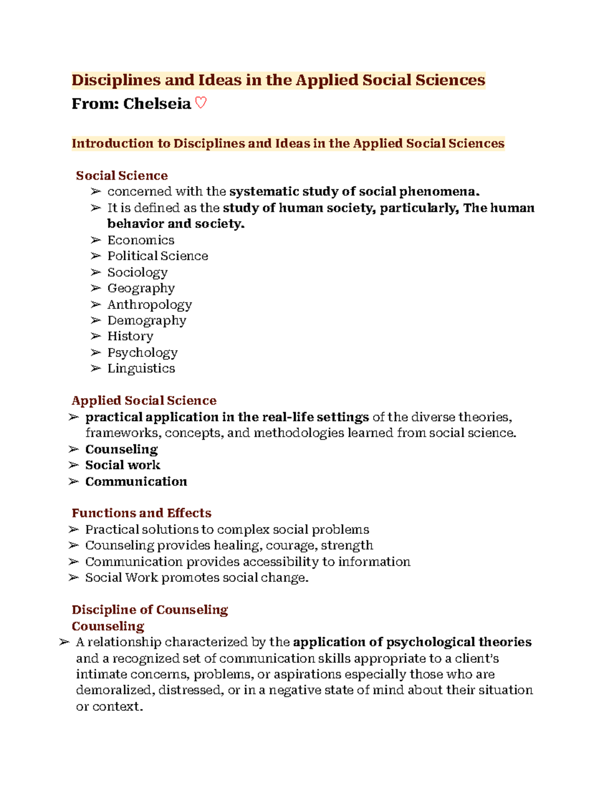 Humss 004 Finals Reviewer - Disciplines and Ideas in the Applied Social ...