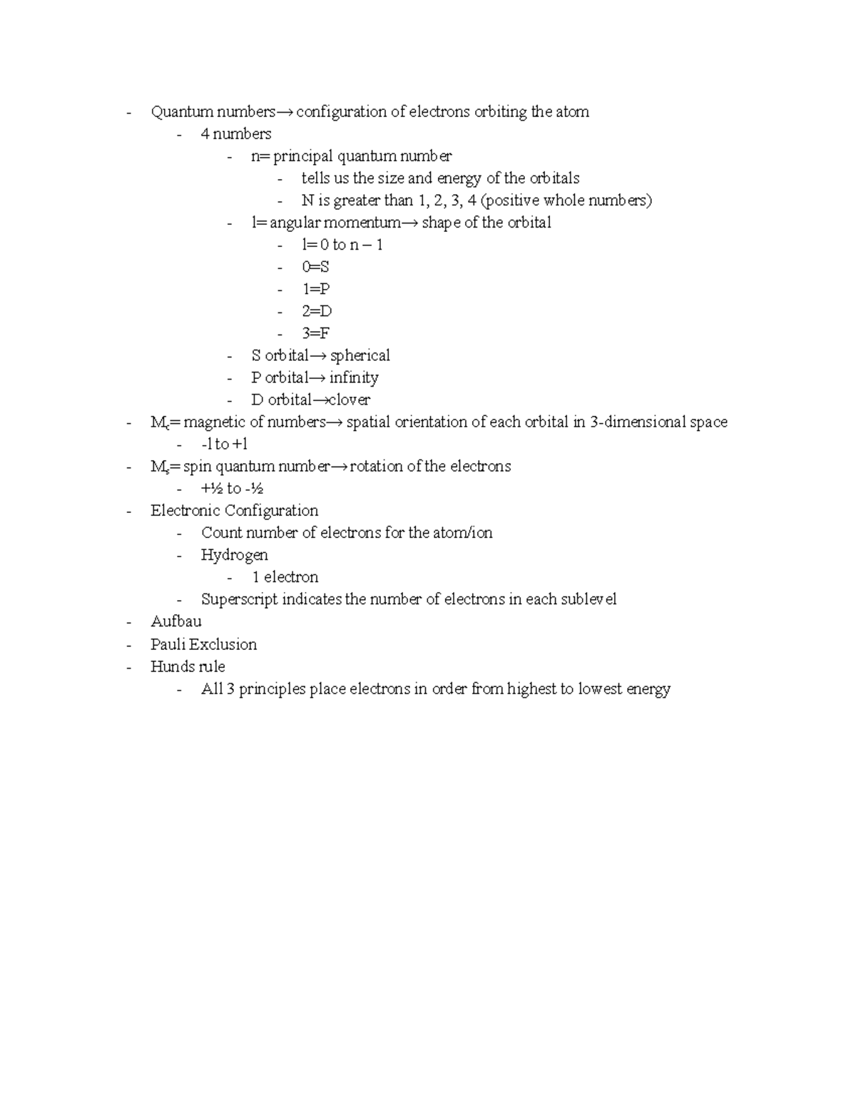 Quantum numbers - Quantum numbers→ configuration of electrons orbiting ...
