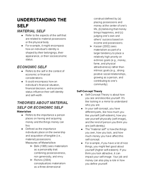 Understanding The Self Reflection - Finals - Aguilar, Cherry Mhay M ...