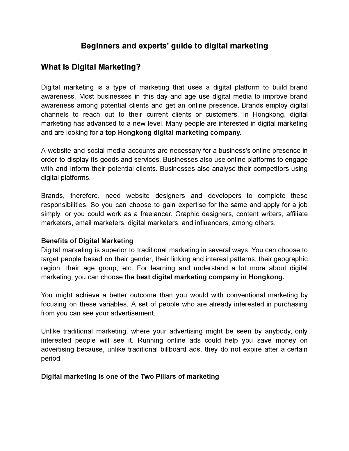 Beginners and experts' guide to digital marketing - Beginners and guide ...