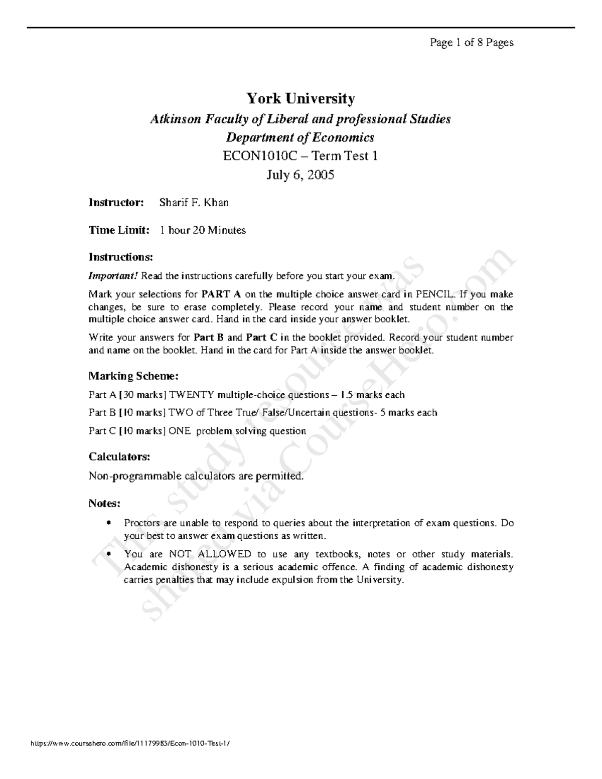 Econ 1010 Exam 1 - mewvmv7