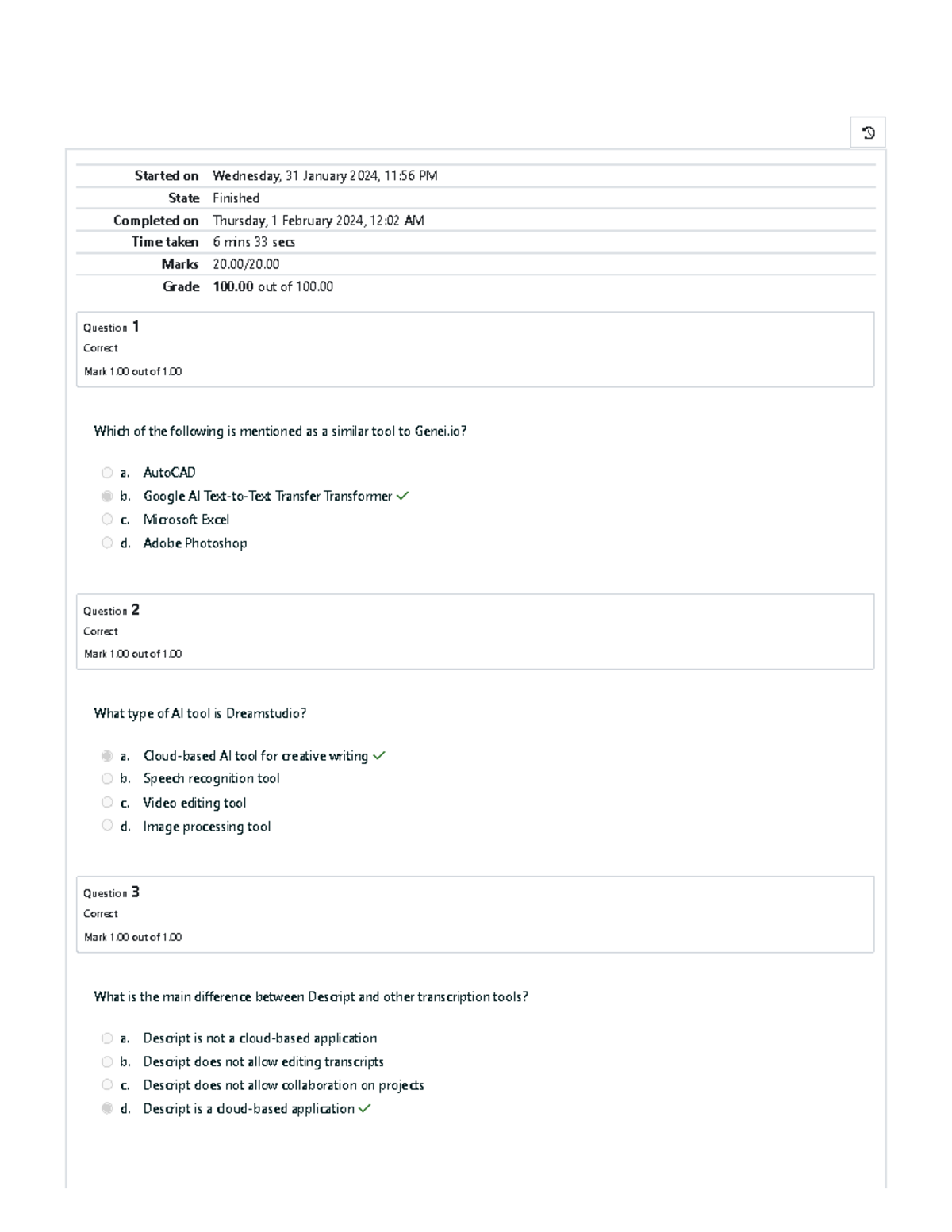 sample files for AI6100 - Started on Wednesday, 31 January 2024, 11:56 ...