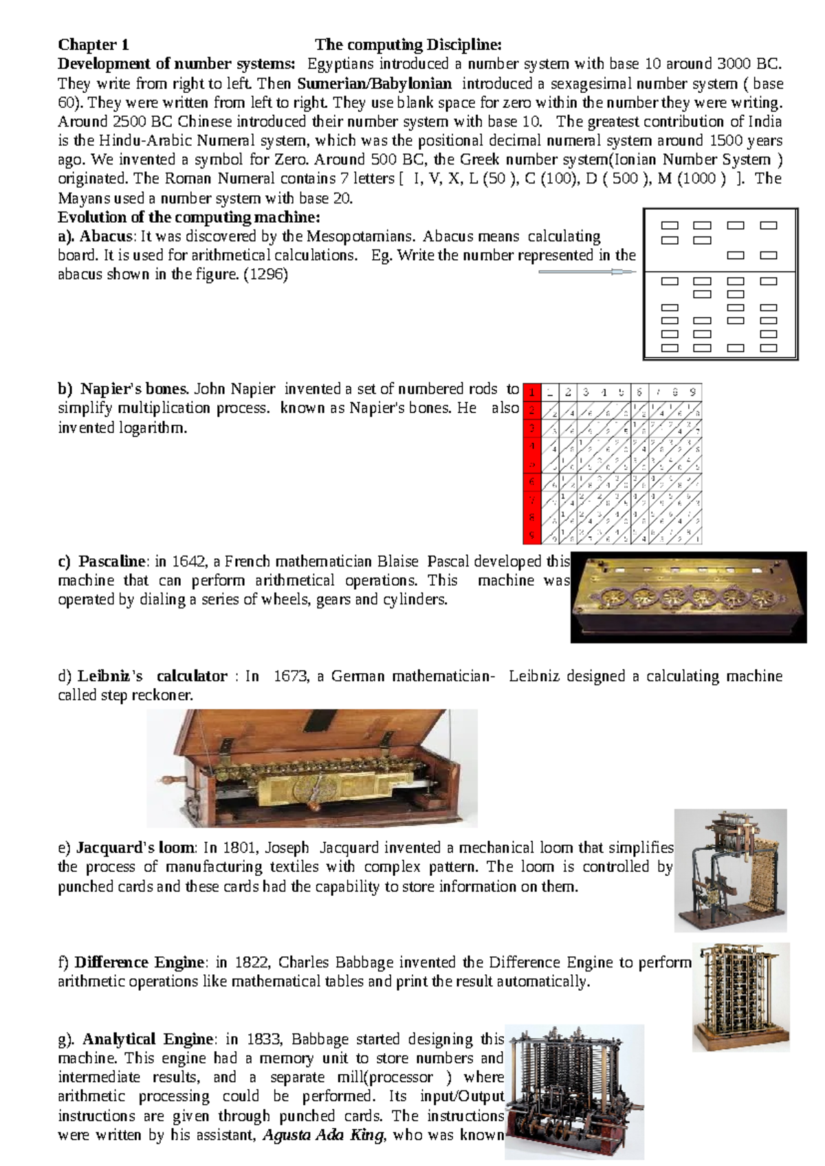 Plus one CS 01 Chapter - Short note is helping for scored exams ...