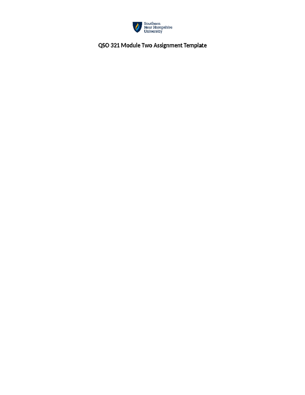 QSO 321 Module Two Assignment Template - QSO 321 Module Two Assignment ...
