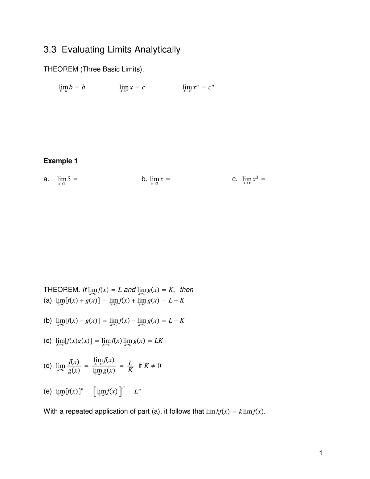 2-3-evaluating-limits-analytically-3-3-evaluating-limits-analytically-theorem-three-basic