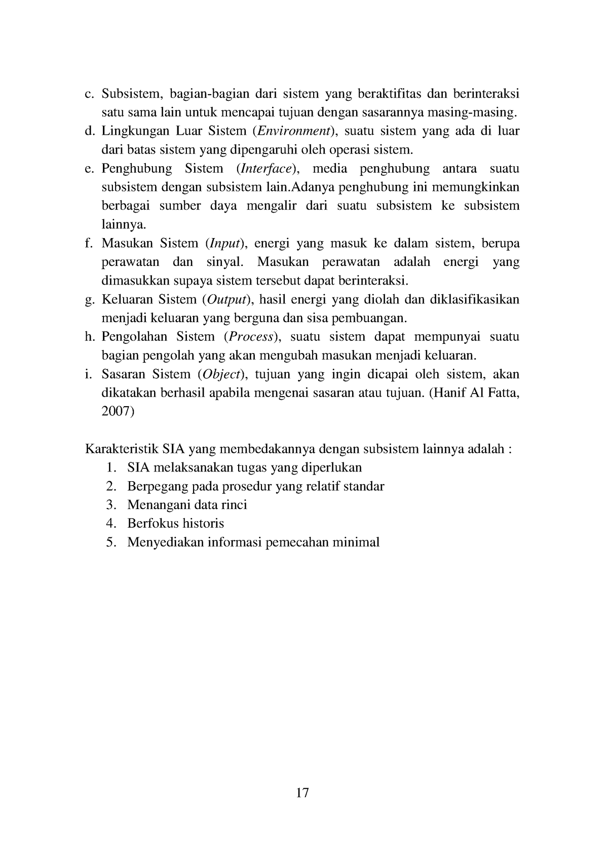 4 - Tugas - 17 C. Subsistem, Bagian-bagian Dari Sistem Yang ...