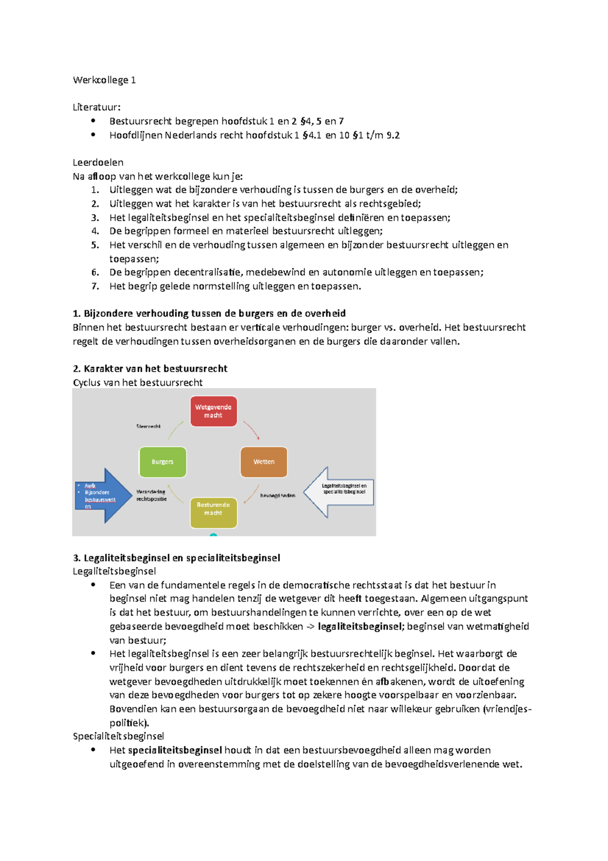 Bestuursrecht, Inleiding Bestuursrecht En Het Bestuur Op Verschillende ...