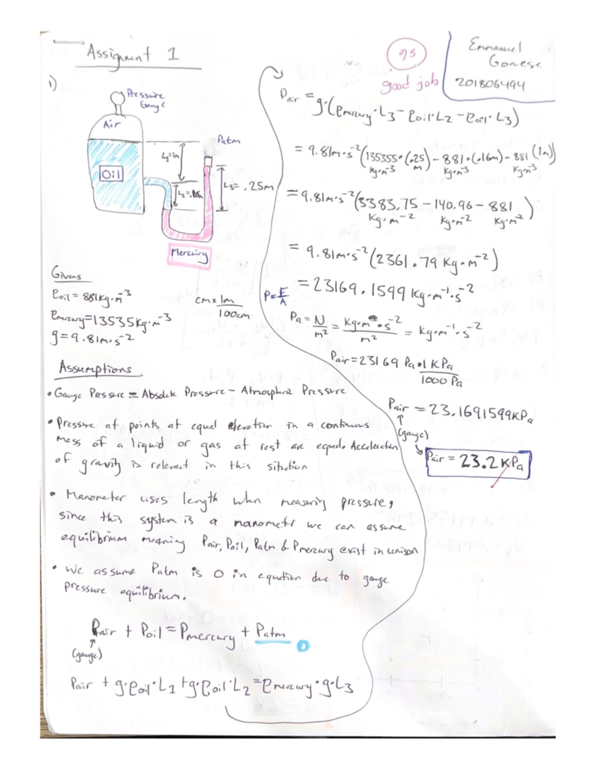 Me 3401 Detailed Assignment 1 Student Solution Engi 3901 Studocu