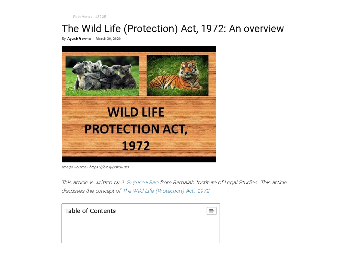 the-wild-life-protection-act-1972-an-overview-i-pleaders-post