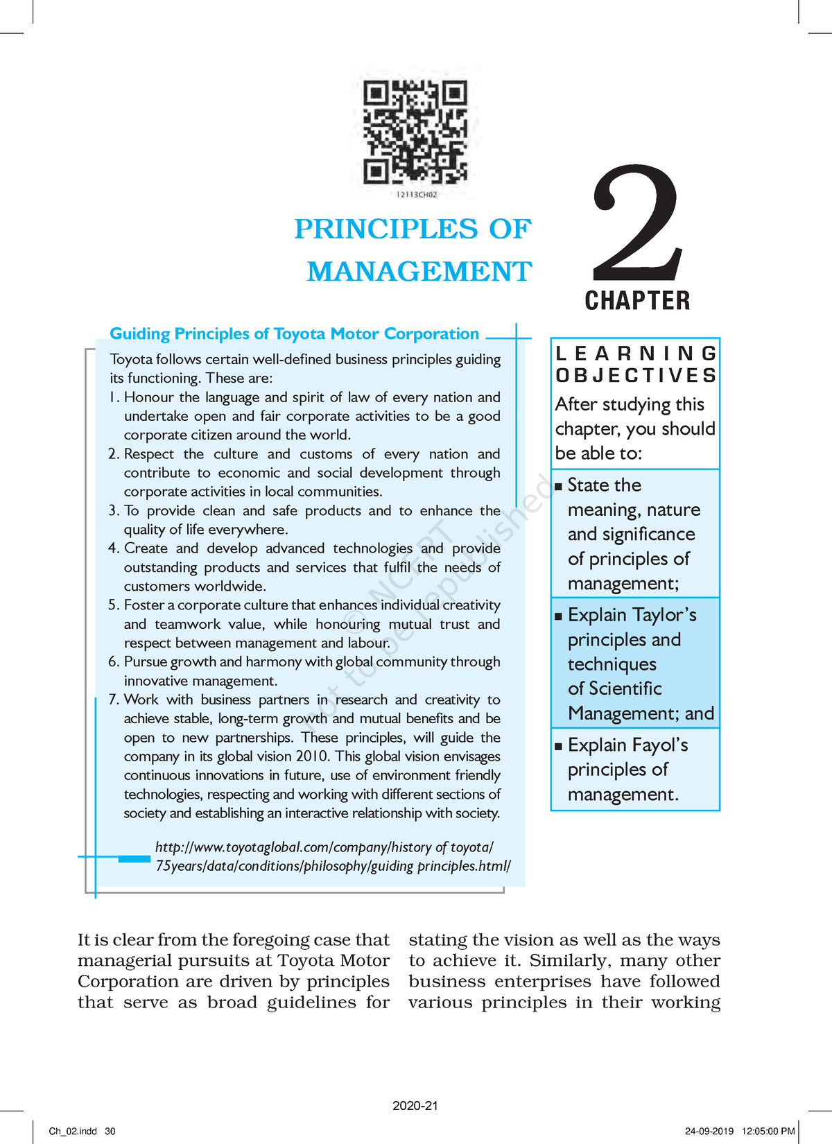 Principles Of Management - 2 PRINCIPLES OF MANAGEMENT CHAPTER L E A R N ...