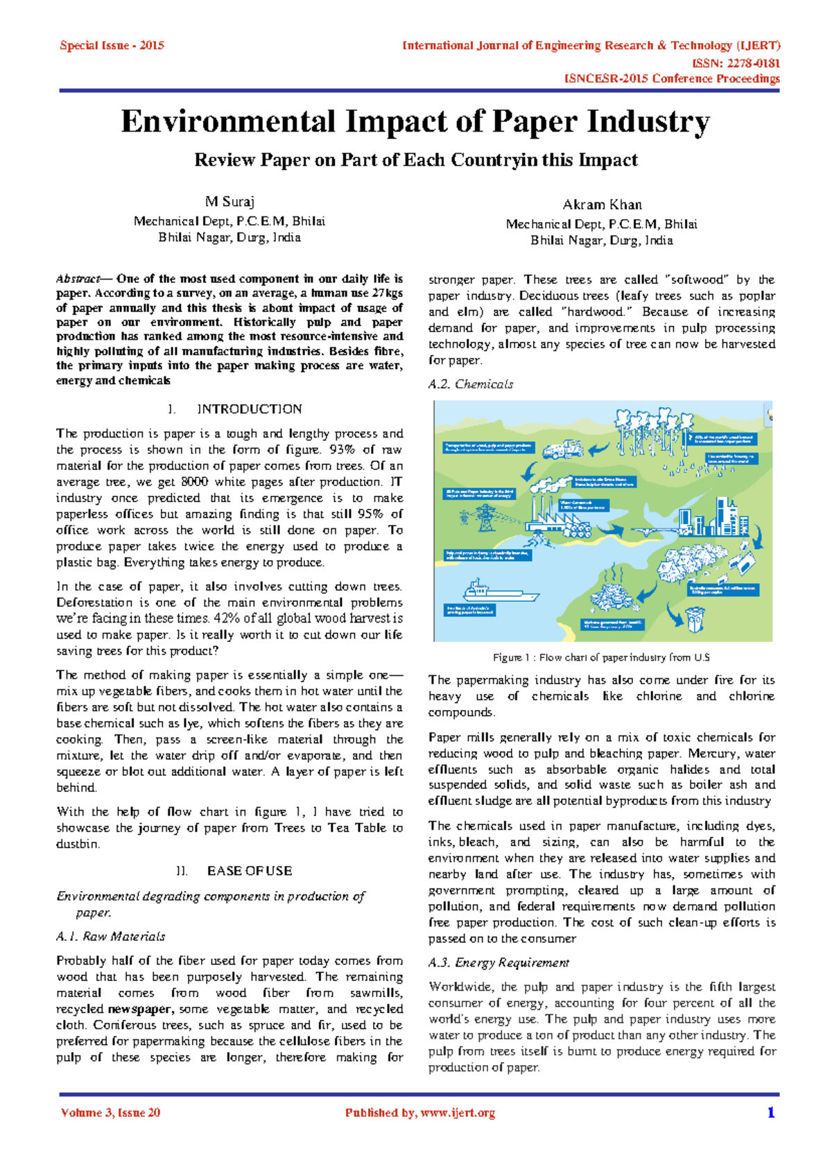 Environmental impact of paper industry Ijertconv 3IS2009 6 ...