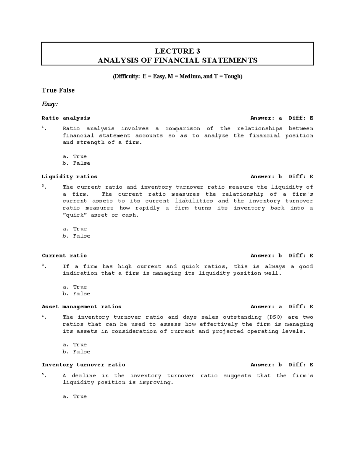 analysis-of-financial-statement-true-or-false-lecture-3-analysis-of