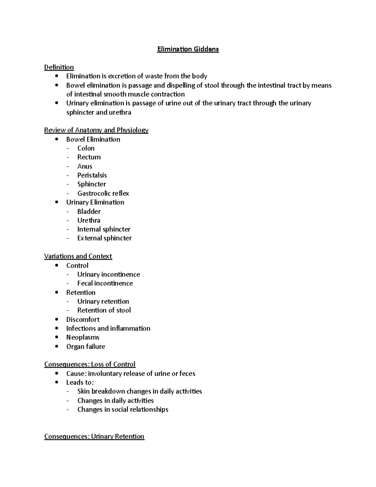 Elimination Giddens - Elimination Giddens Definition Elimination is ...