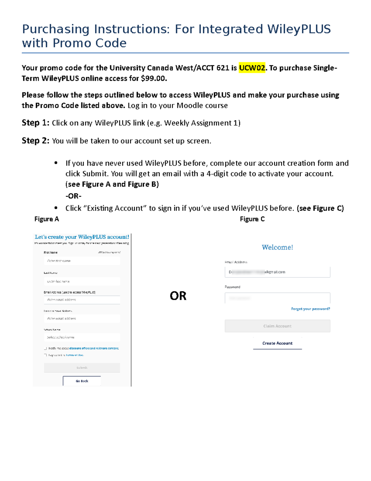 ACCT621WPIntegrated Promo Code Purchasing Instructions Purchasing