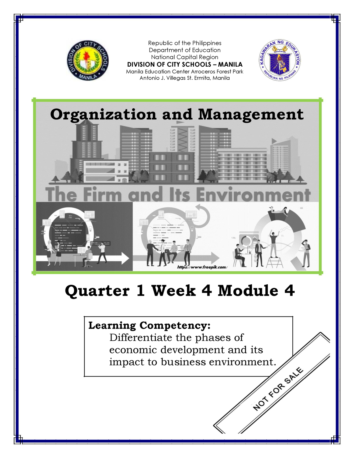 ABM-11 Organization-AND- Management Q1 W4 Mod4 - Republic Of The ...