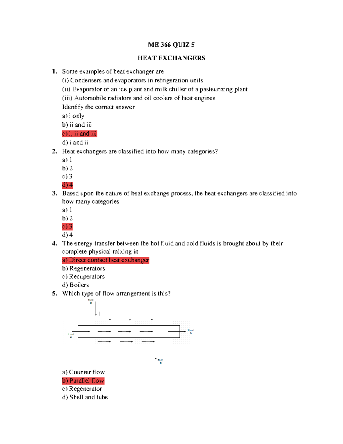  questions Only ME 366 Online Regular QUIZ 5 2021 2022 ME 366 QUIZ 5 
