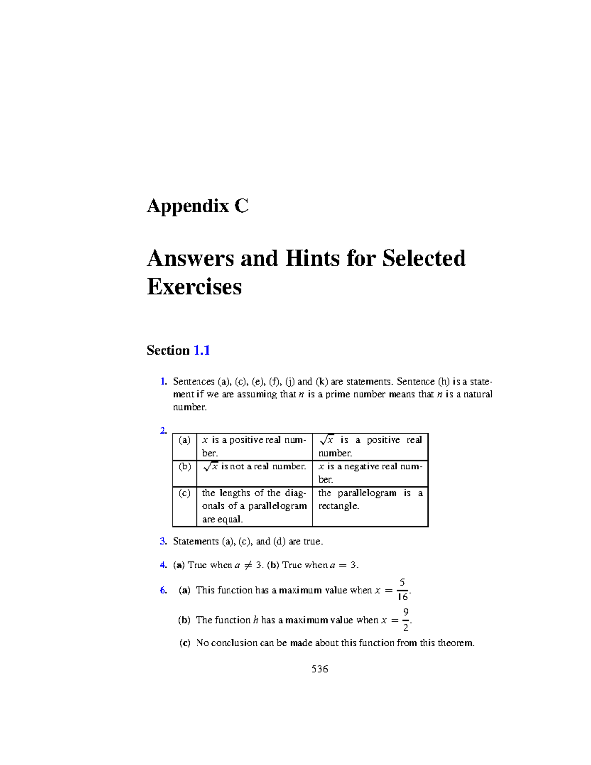 Appendix Calculus 2022 - Physical Education - Studocu