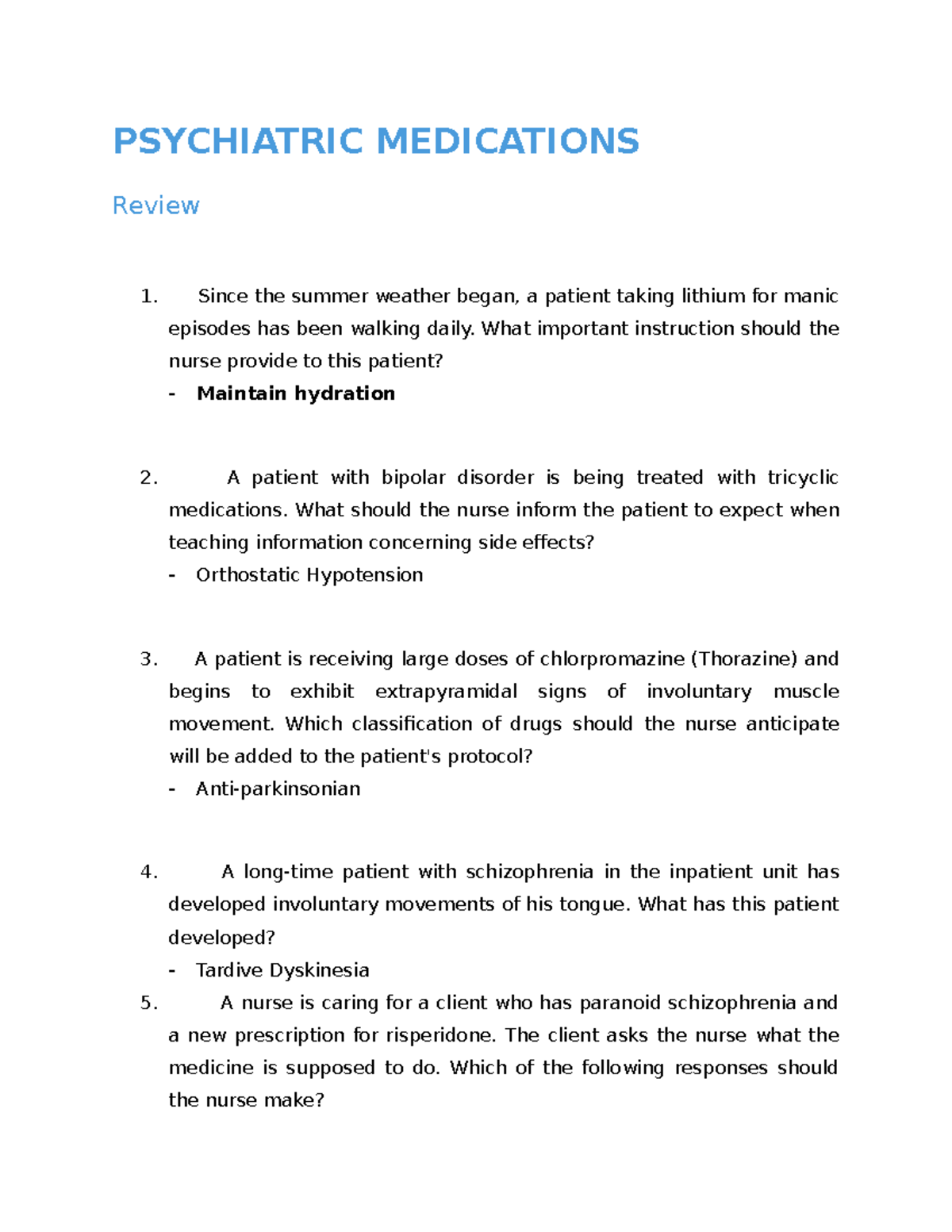 psychiatric-medications-sem-3-review-psychiatric-medications-review