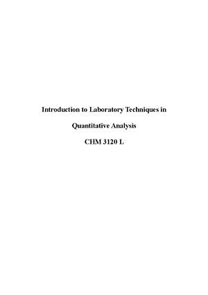 Calcium LAB REPORT INSTRUCTIONS - CHM3120 - FIU - Studocu