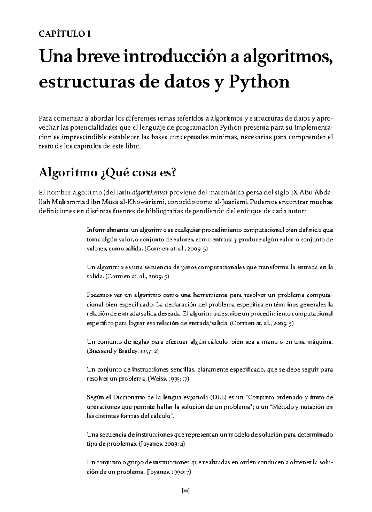 Lectura 1 - Random - CAPÍTULO I Una breve introducción a algoritmos ...