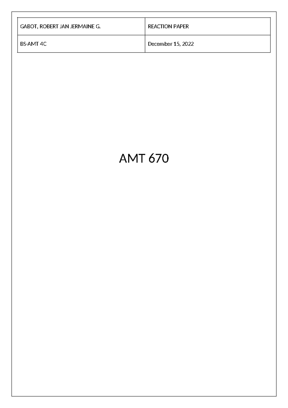 Gabotfinals AMT 670 - zxcxzcasdasdasd - GABOT, ROBERT JAN JERMAINE G ...