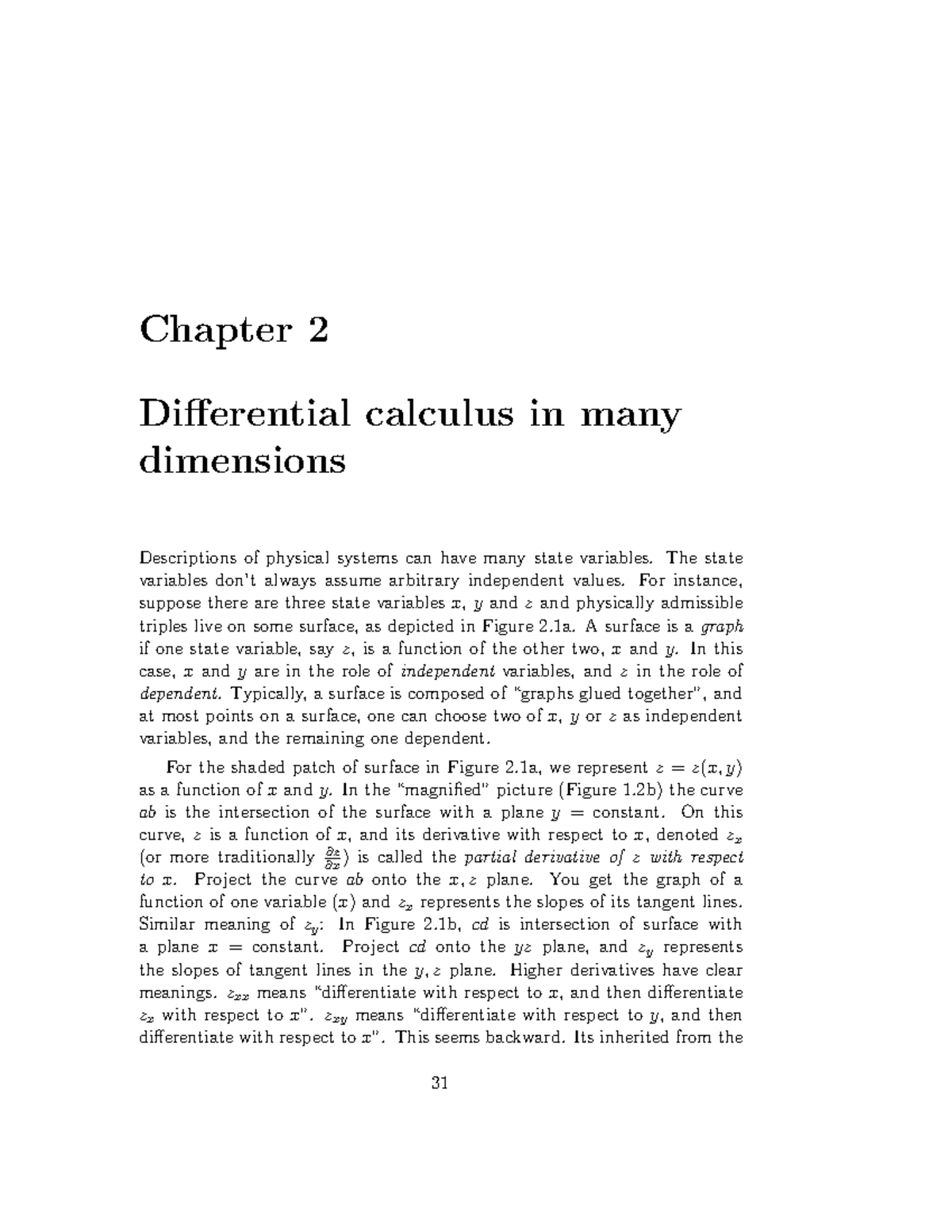 Differential Calculus Chapter 2 - Chapter 2 Differential calculus in ...