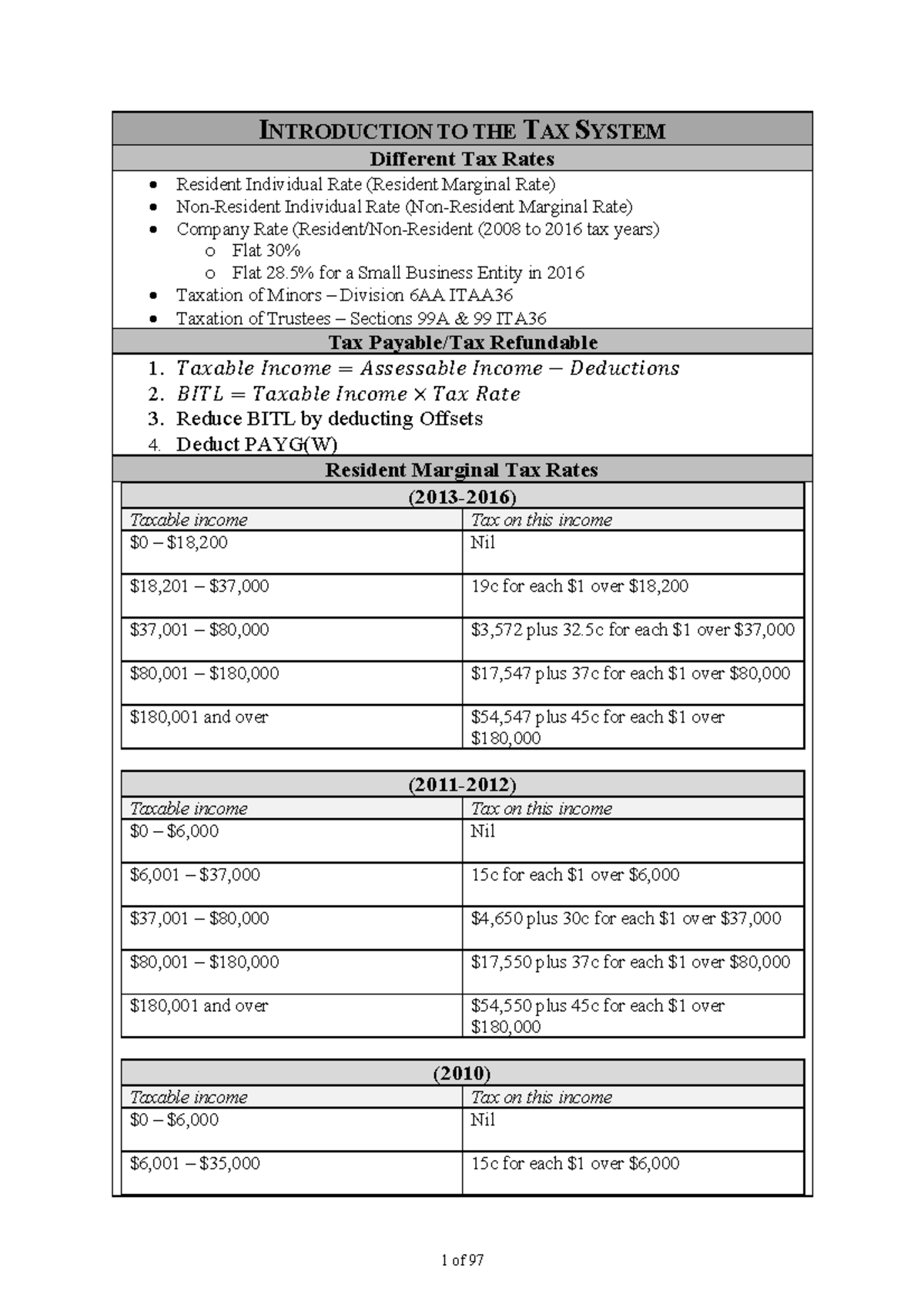 taxation-law-topic-summary-with-cases-and-legislation-introduction-to