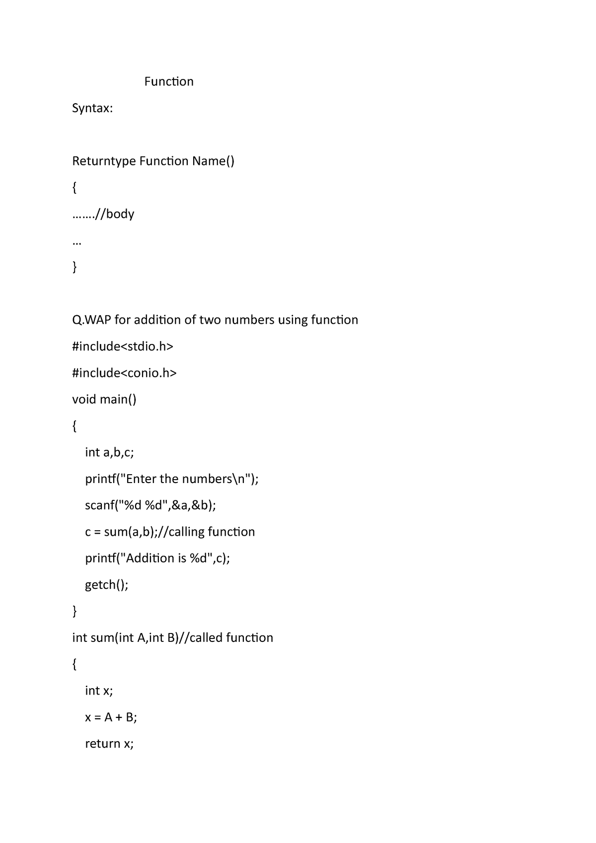 function-notes-function-syntax-returntype-function-name