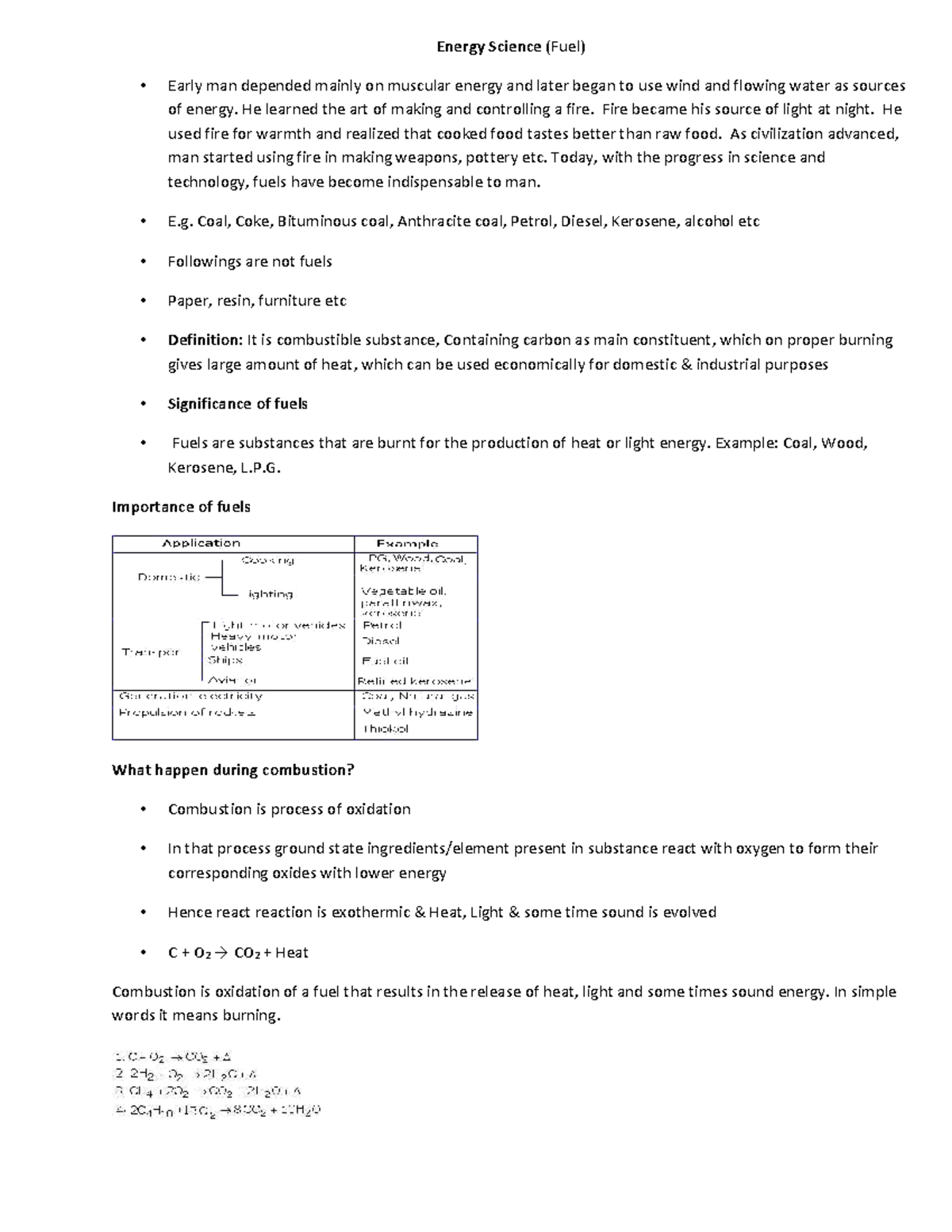 Topic 4 Energy Science Energy Science Fuel Early Man Depended 