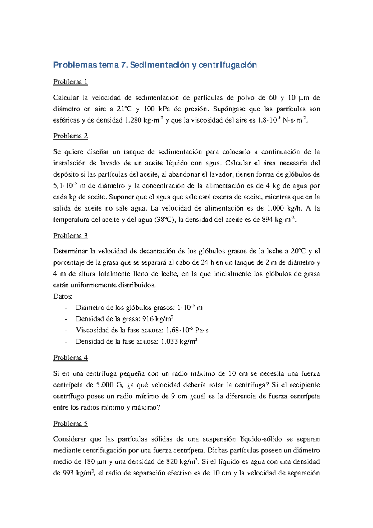 Hormiga Que Posee Fuerza Y Velocidad Examen 2015, preguntas - Tema 7 - Pr oblemas tema 7. Sedimentación y centr  ifugación Problema 1 - StuDocu