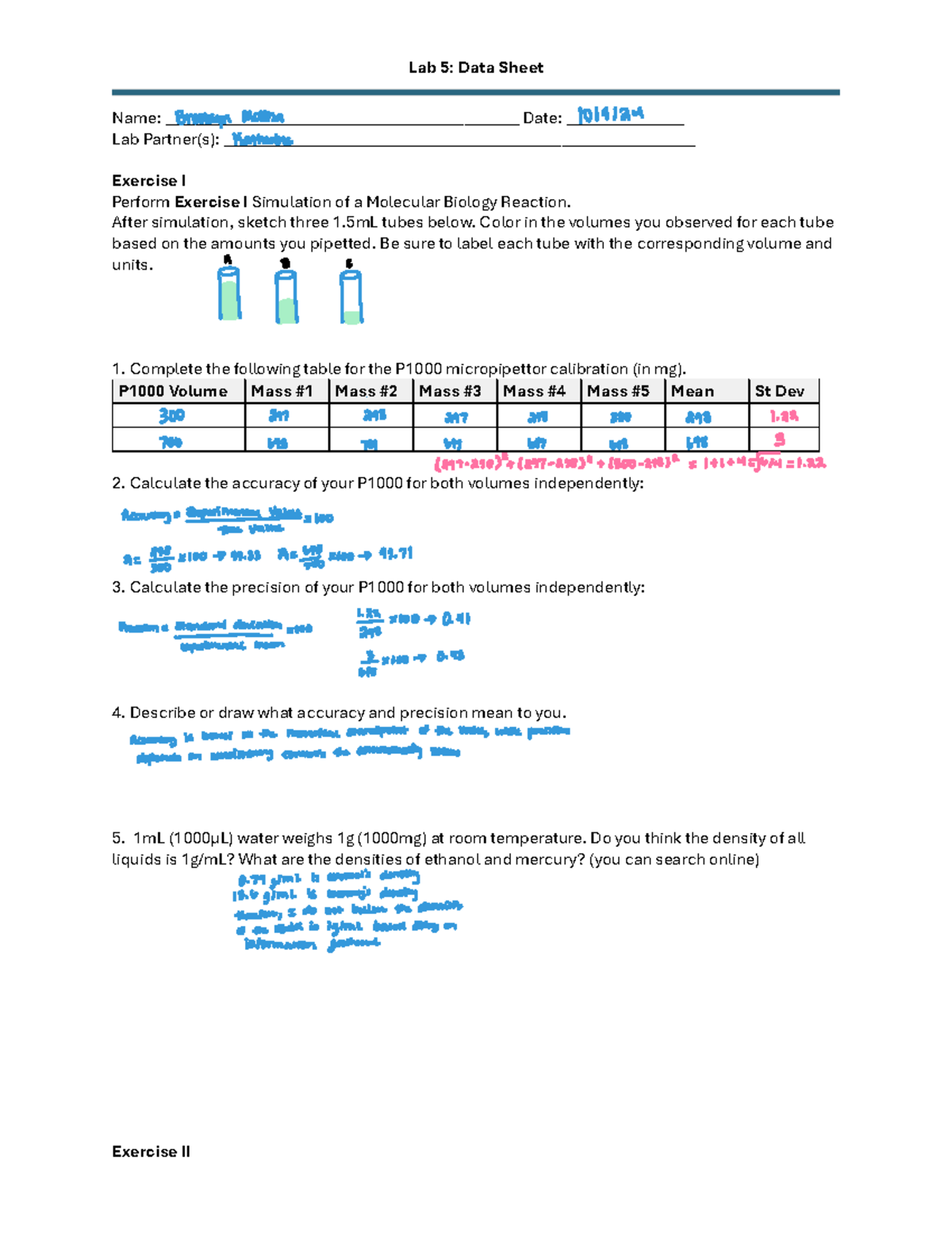 Lab 5 data sheet - Lab 5: Data Sheet Name ...
