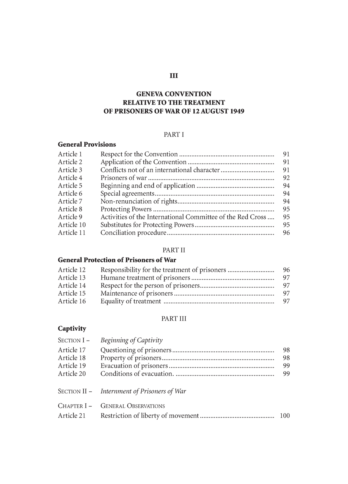 Doc - Good - III GENEVA CONVENTION RELATIVE TO THE TREATMENT OF ...