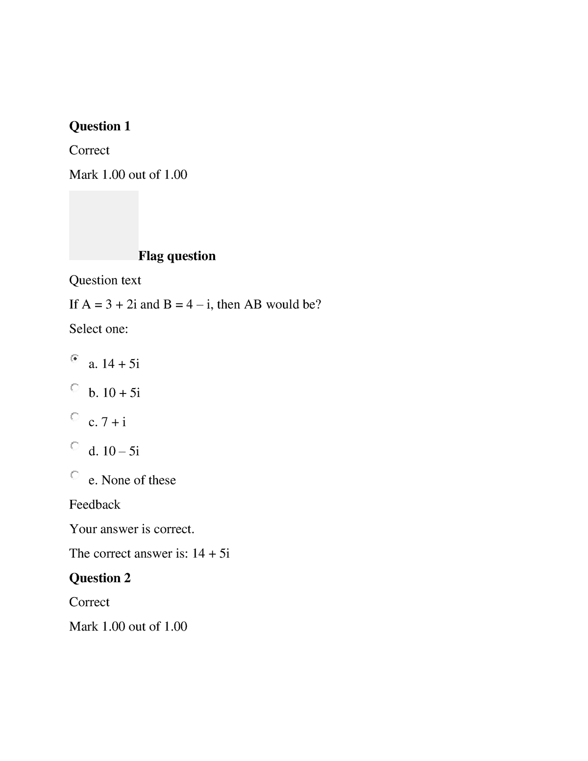 Graded Q3 - Microeconomics BUS 1103 - Question 1 Correct Mark 1 Out Of ...