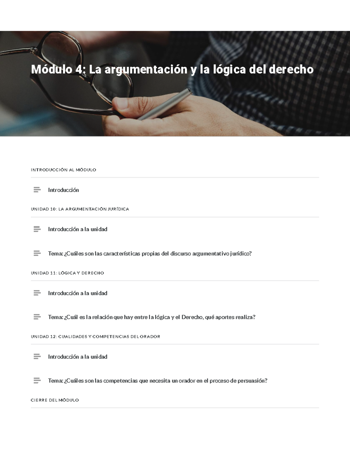 Modulo 4 La Argumentacion Y La Logica - IN TR ODUCCIÓN AL MÓDULO UN ...