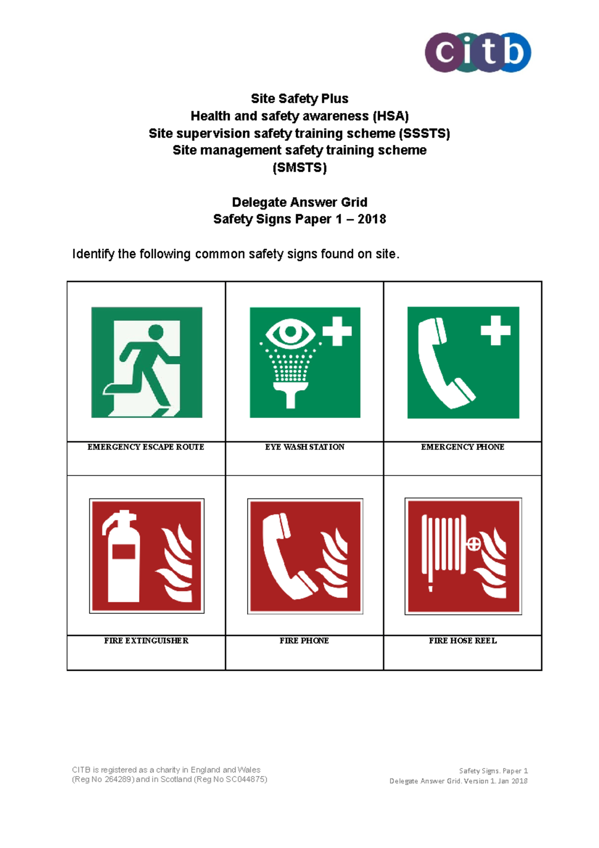 Safety signs completed Site Safety Plus Health and safety awareness