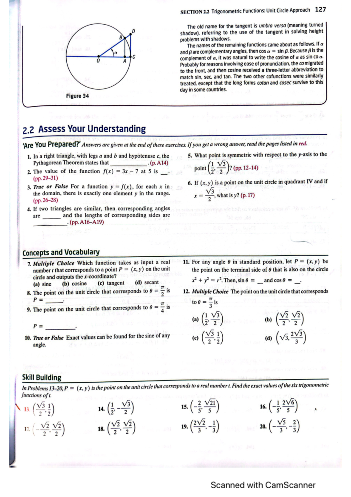 2.2 Trigonometric functions - Math 1316 - Studocu