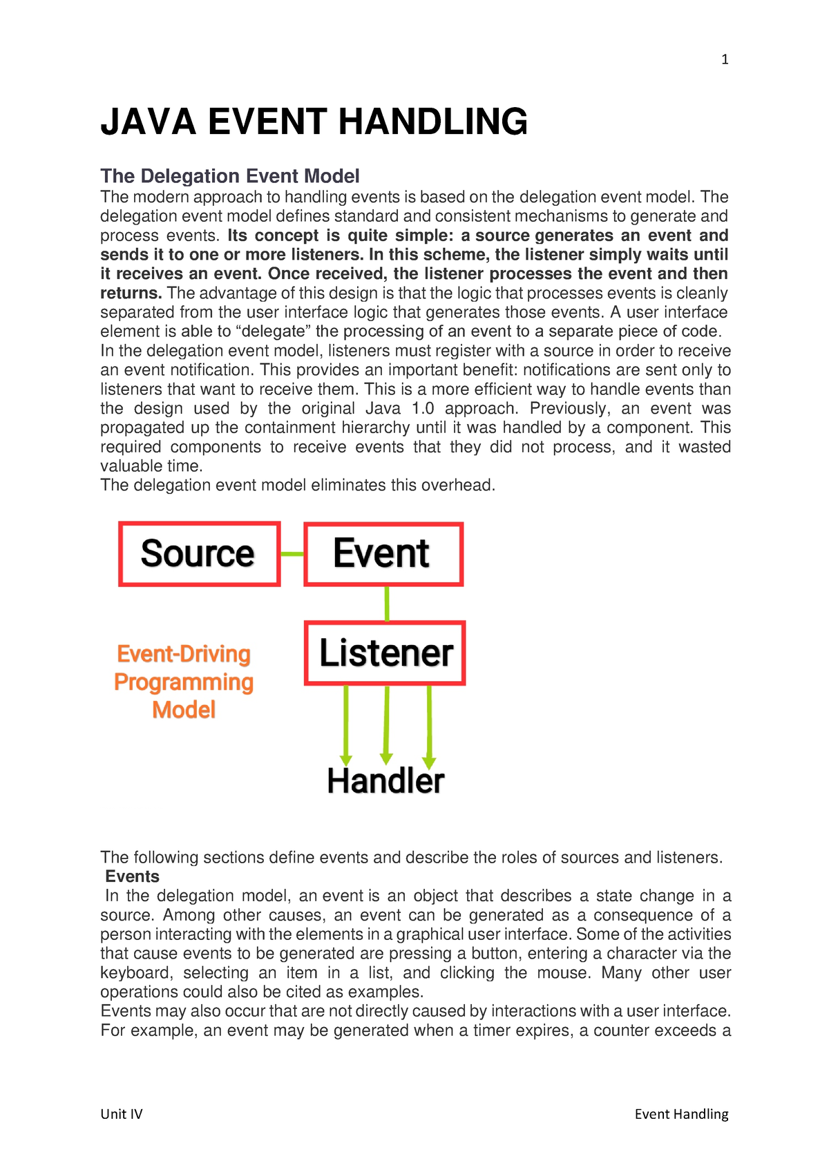 Java Event Handling JAVA EVENT HANDLING The Delegation Event Model   Thumb 1200 1697 