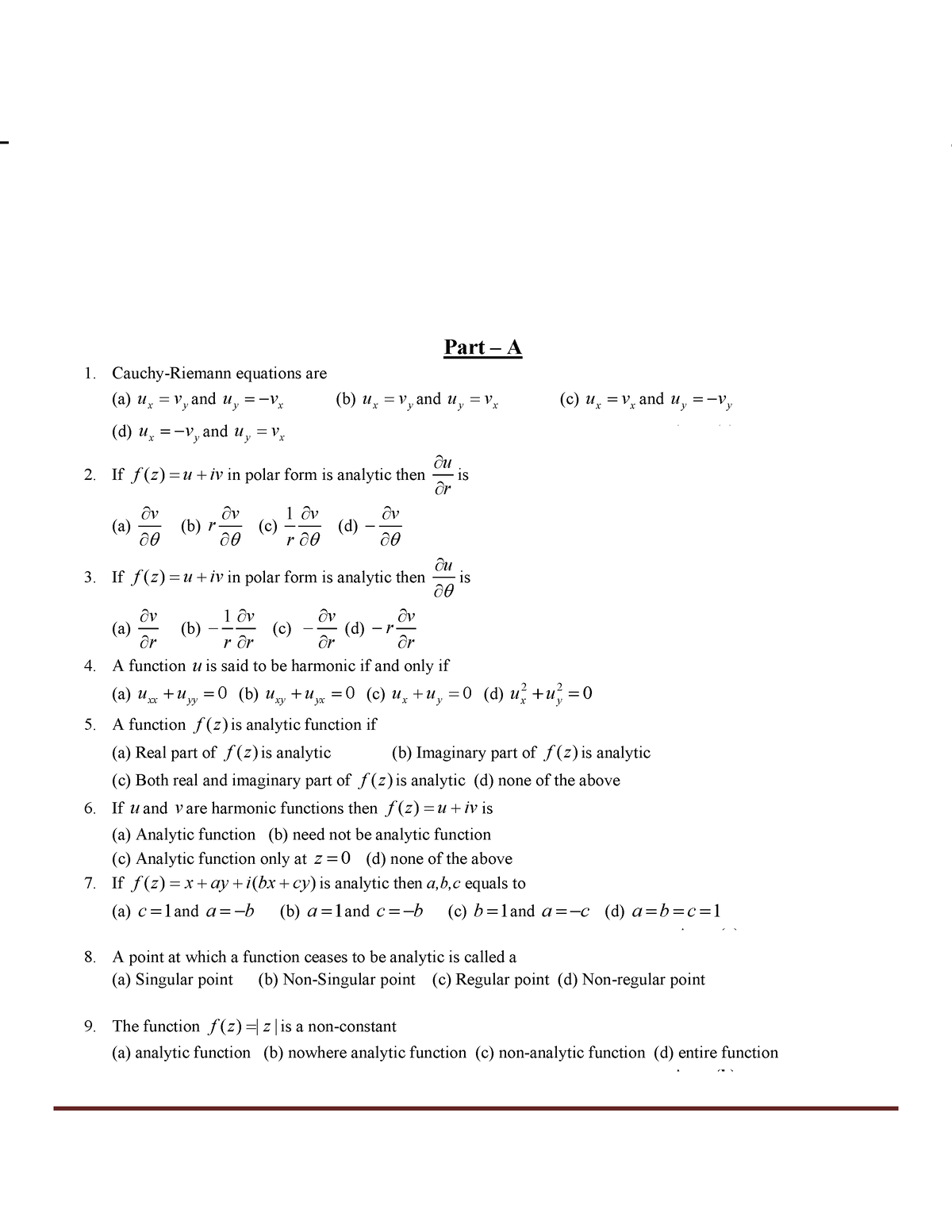 the assignment problem mcq