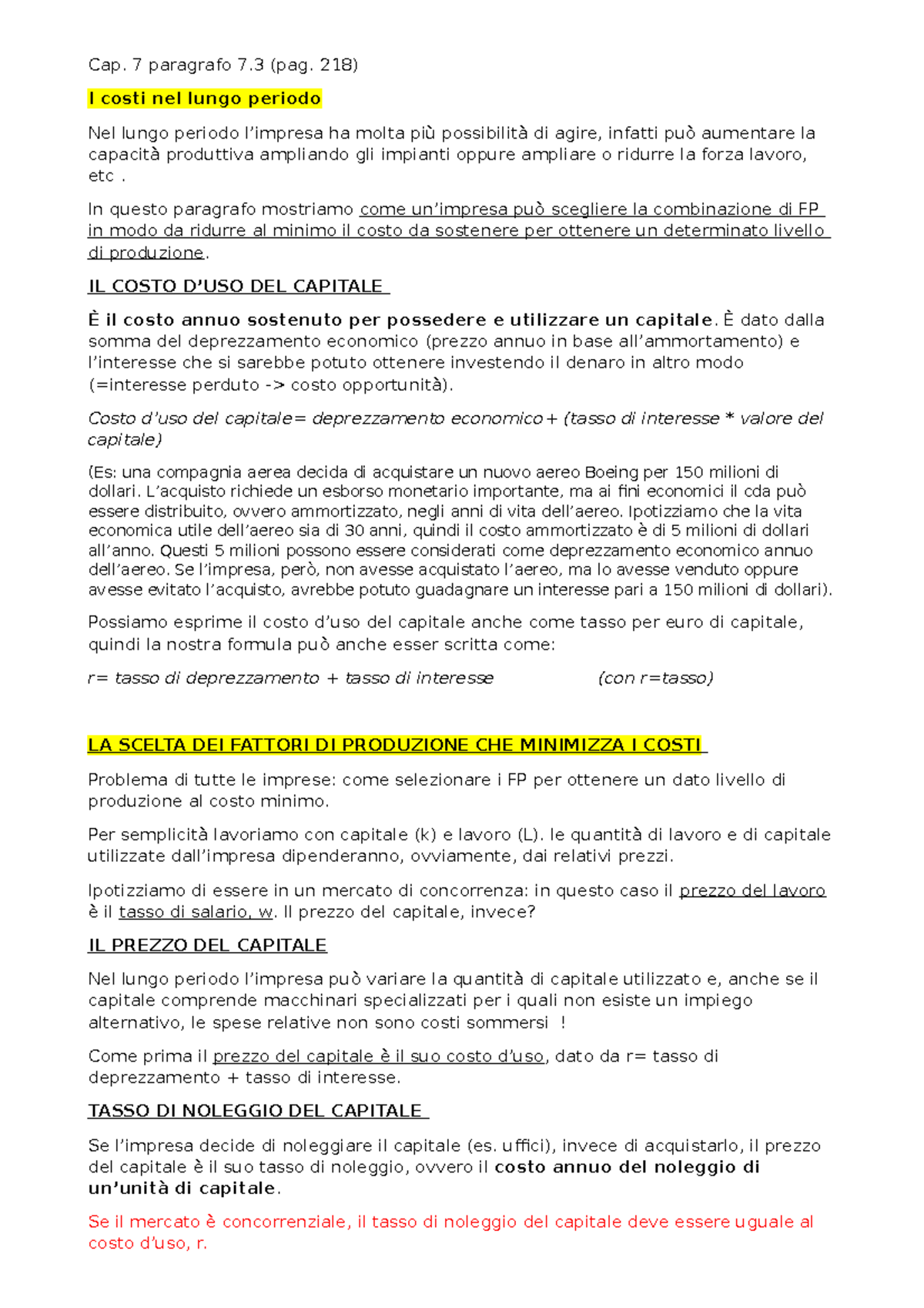 ᴍɪᴄʀo ᴇᴄᴏɴᴏᴍɪᴀ - Costi del lungo periodo - microeconomia - Cap. 7 ...