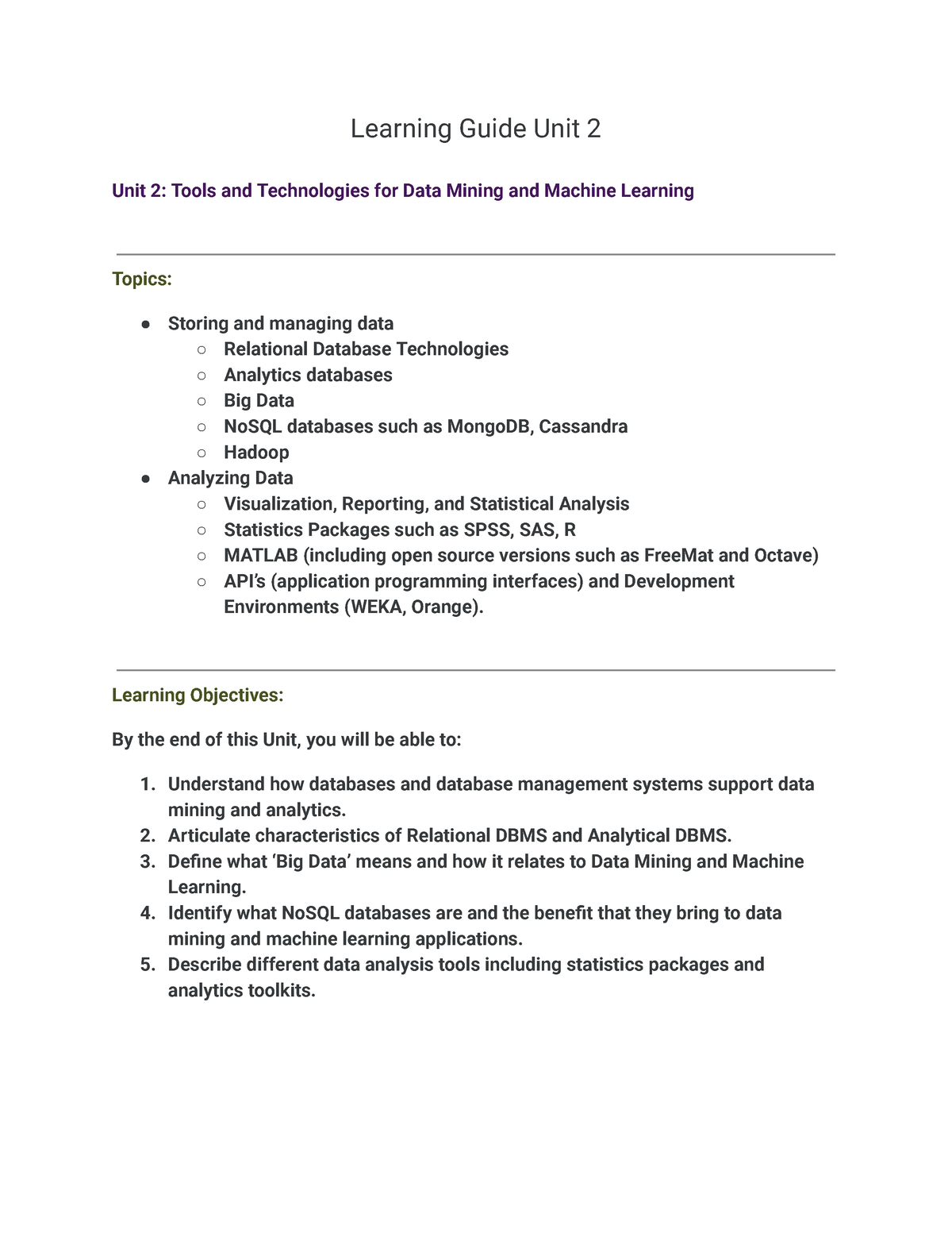 CS 4407 Study Materials - CS 4407 - UoPeople - Studocu