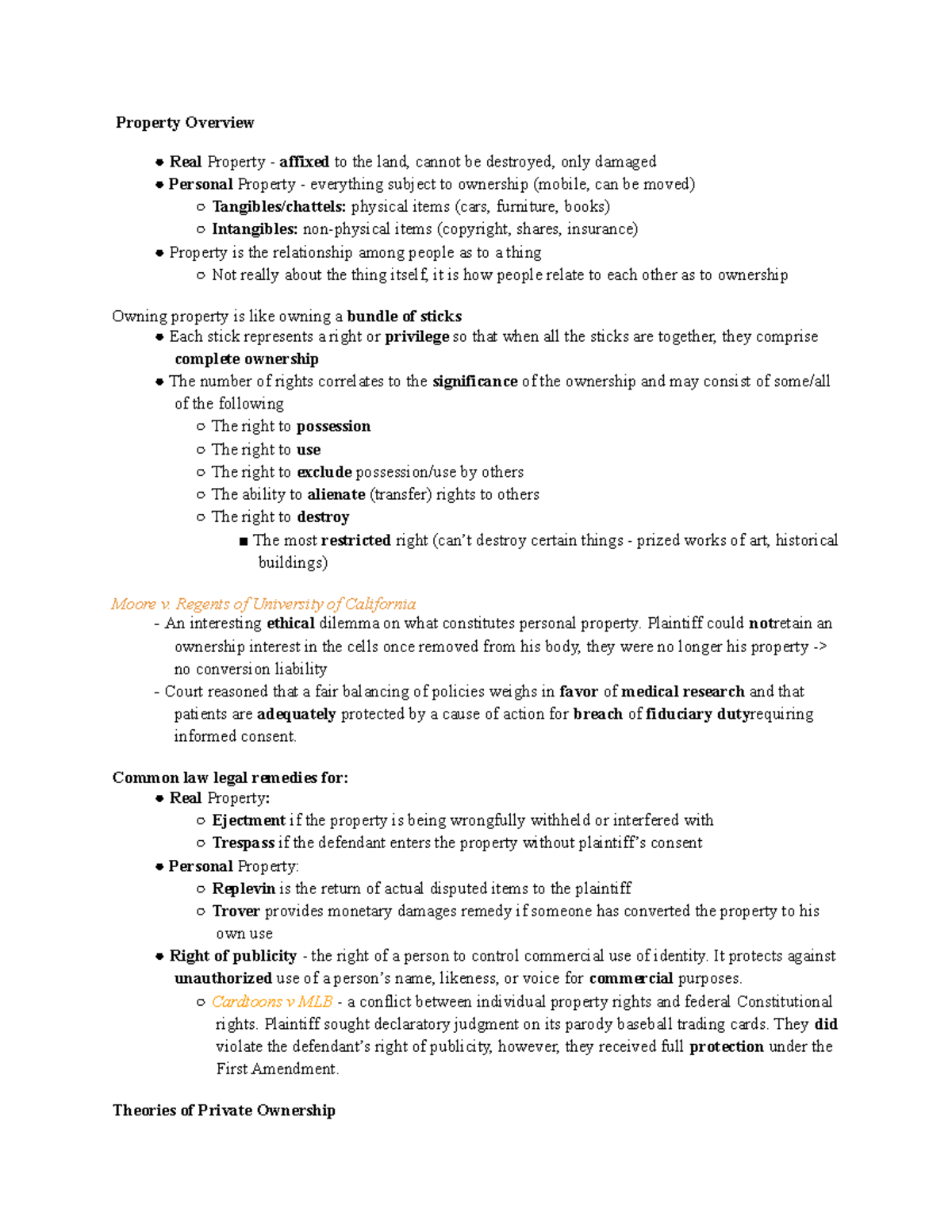 Property Outline Property Overview Real Property affixed to the