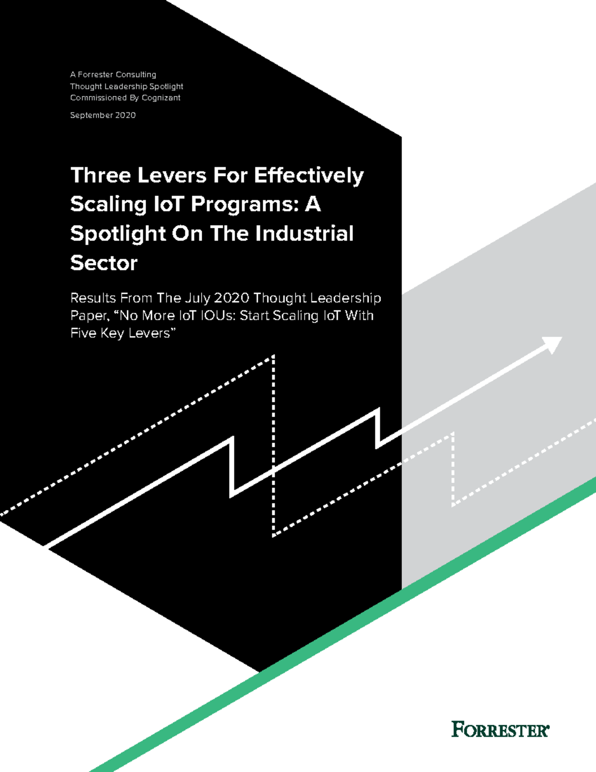 Three levers for effectively scaling iot programs forrester study A