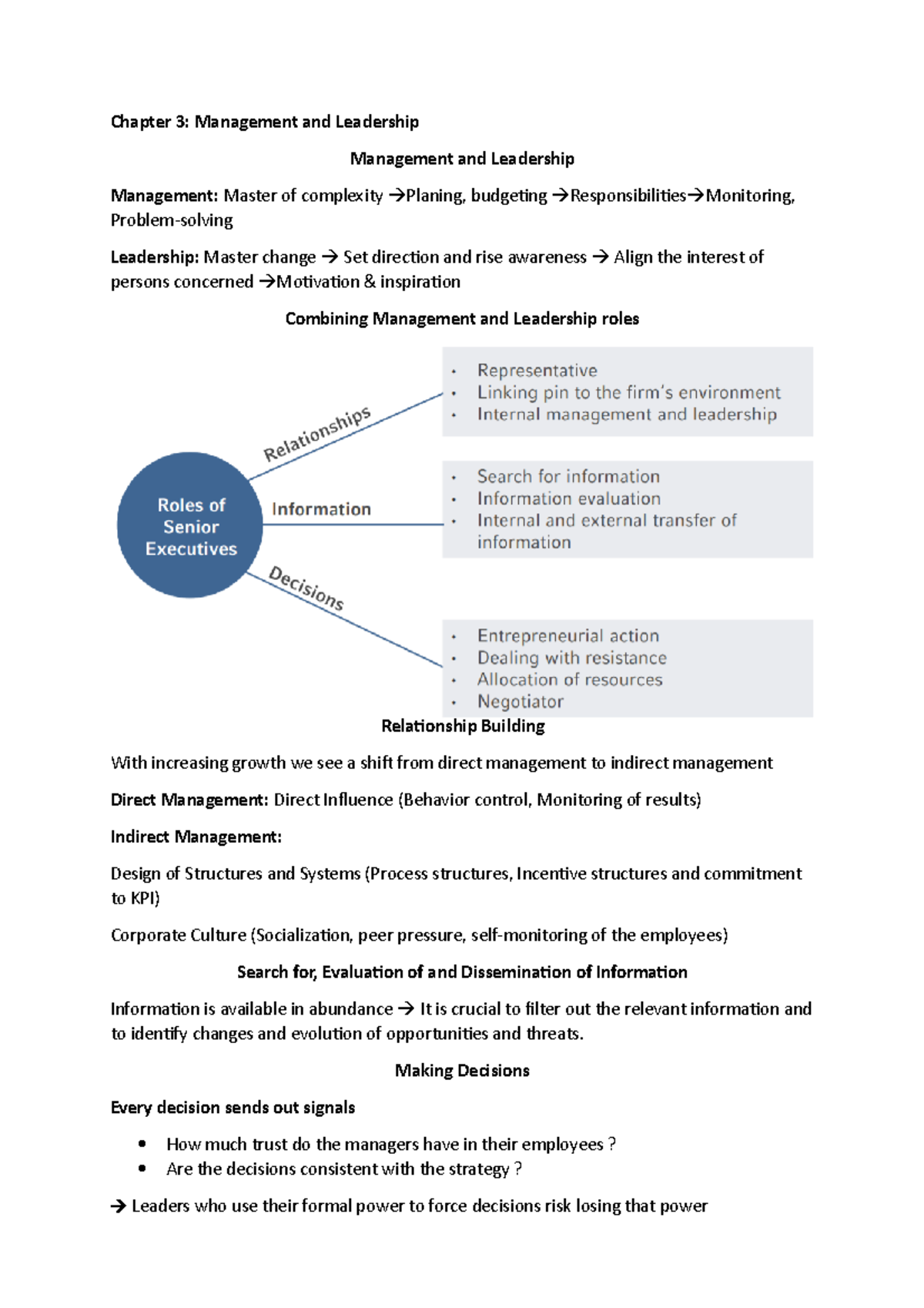 Chapter 3 - Strategic Management Zusammenfassung - Chapter 3 ...