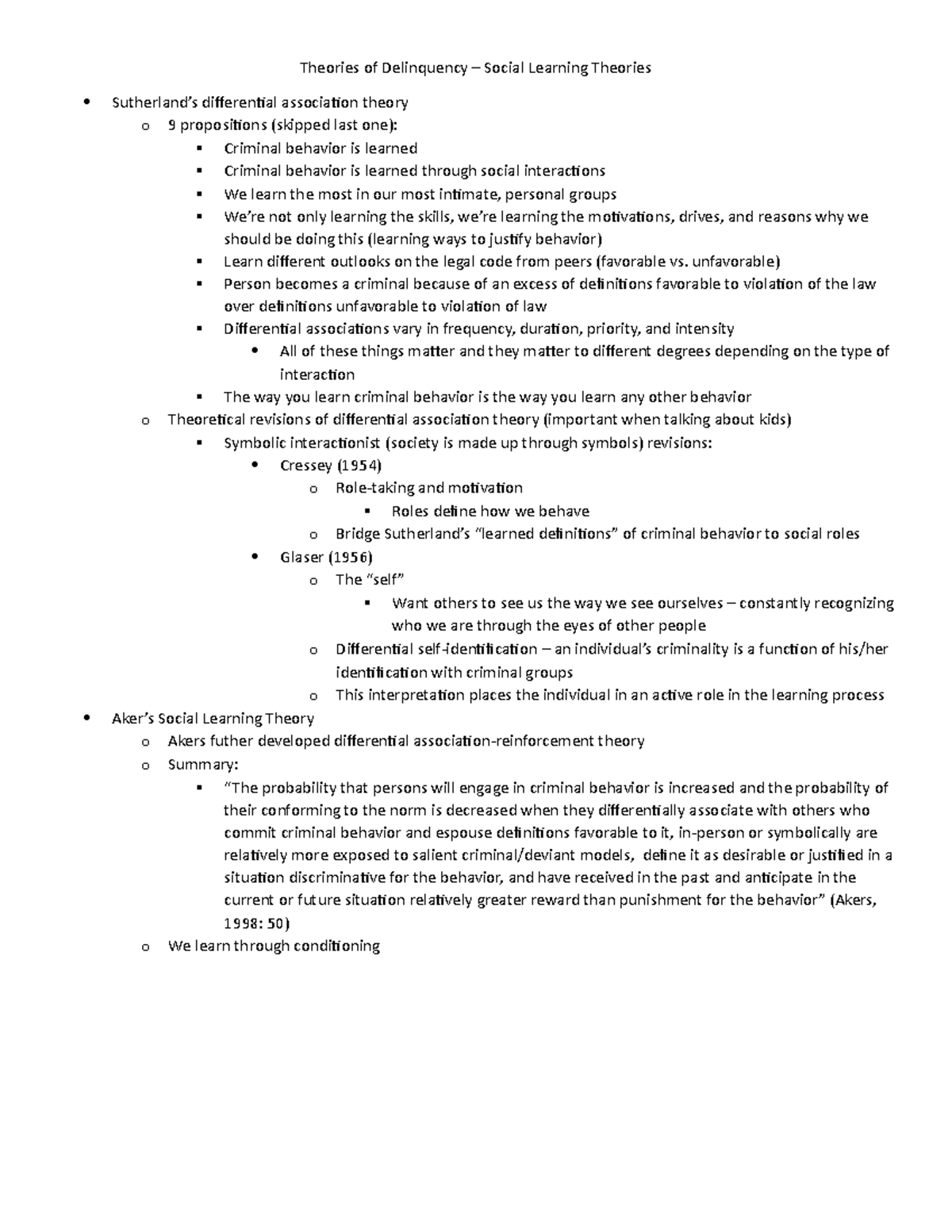 WHAT ARE THE DIFFERENT TYPES OF PSYCHOLOGICAL AND SOCIAL THEORIES OF DELINQUENCY visual data 7