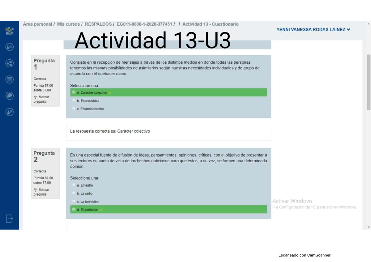 Actividad 13 Unidad 3 - Apuntes 6789789076856 - Curso Introducción A La ...